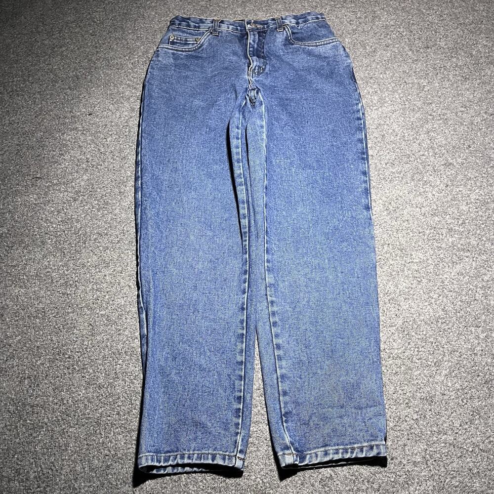 Vintage Bill Blass Jeans Women 8P Petite Easy Fit Blue Wash Denim Tapered